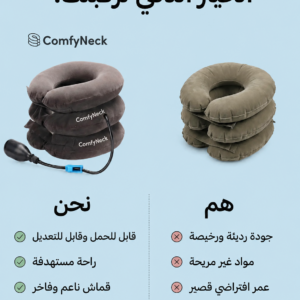 وسادة الرقبة القابلة للنفخ